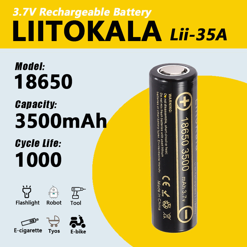 LiitoKala Lii-35A 18650 3500mA - Vape Battery 18650 avis et prix