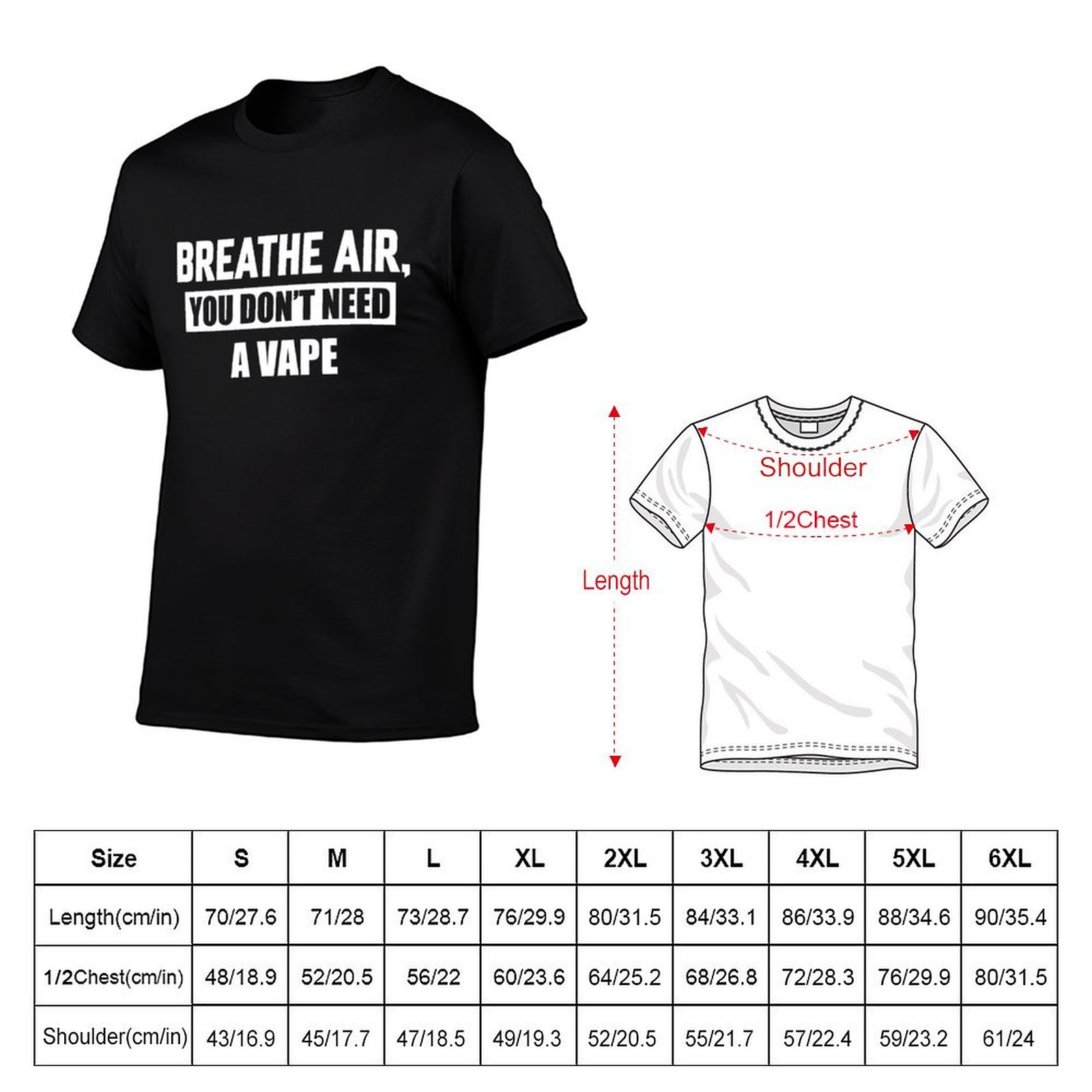 T-shirt décontracté résistant  - Vaping Air avis et prix